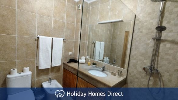 Ensuite bathroom has walk-in shower, bidet, wc