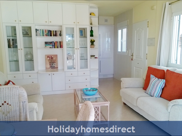 living room with french doors to huge terrace